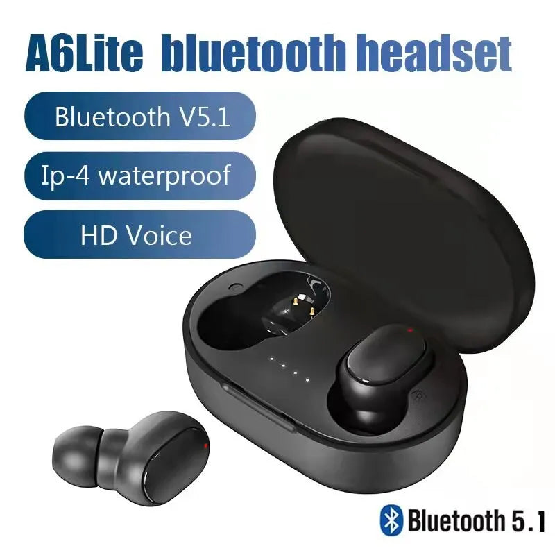 Fones A6S TWS - Estéreo Bluetooth - Compatível com Xiaomi, Huawei e iPhone!
