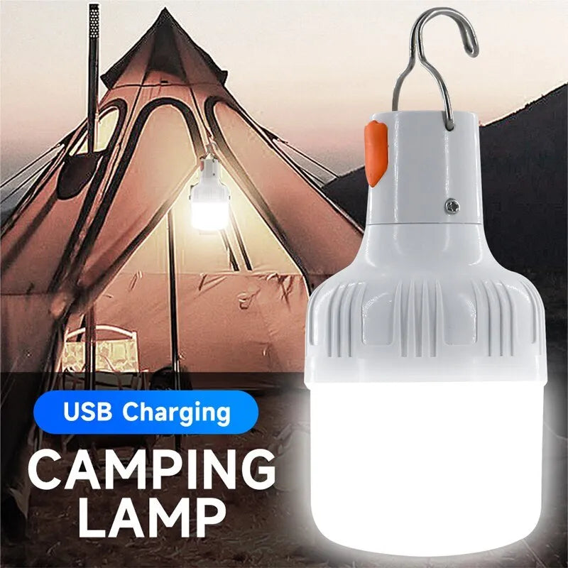 Lanterna LED Recarregável USB com Alto Brilho - Ideal para Emergências e Uso Noturno
